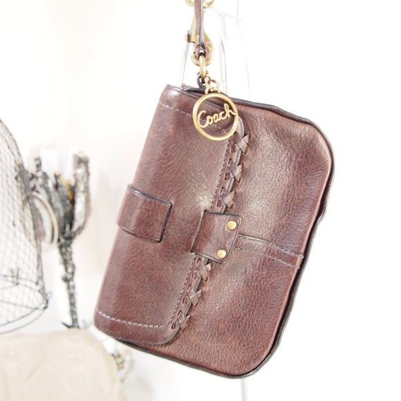 Coach Chocolate Leather String Strap - Picture 4 of 4